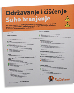 Wartungstafel HR: Trockenfütterung